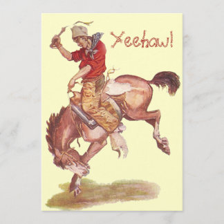 Cowboy Party Invitation