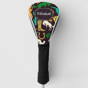 Cowboy Pattern Golf Head Cover