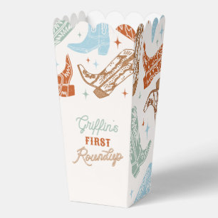 Cowboy Popcorn Favour Box