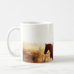 Cowboy Portrait USA Flag Theme. Coffee Mug