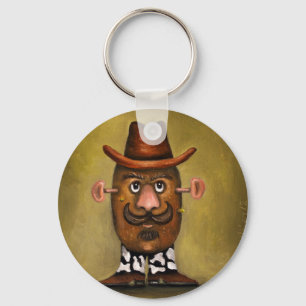 Cowboy Potato Key Ring