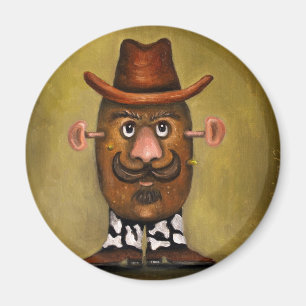 Cowboy Potato Magnet
