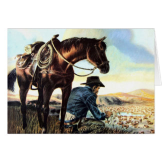 Cowboy Praying The Rosary