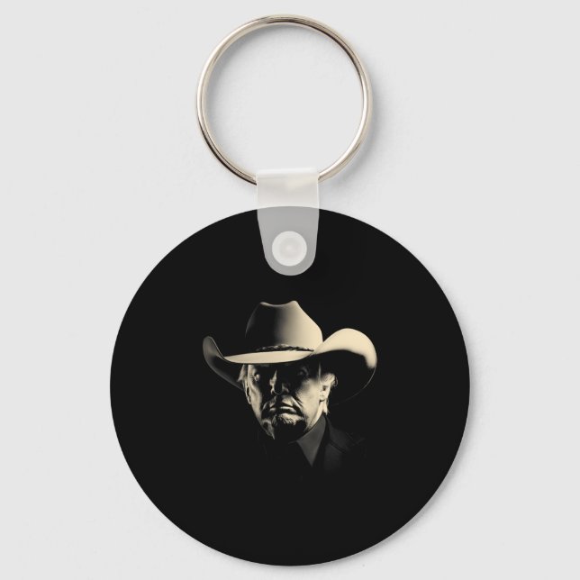 Cowboy Presidents  Key Ring (Front)
