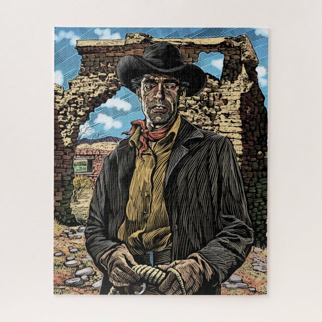 Cowboy Puzzle (Vertical)