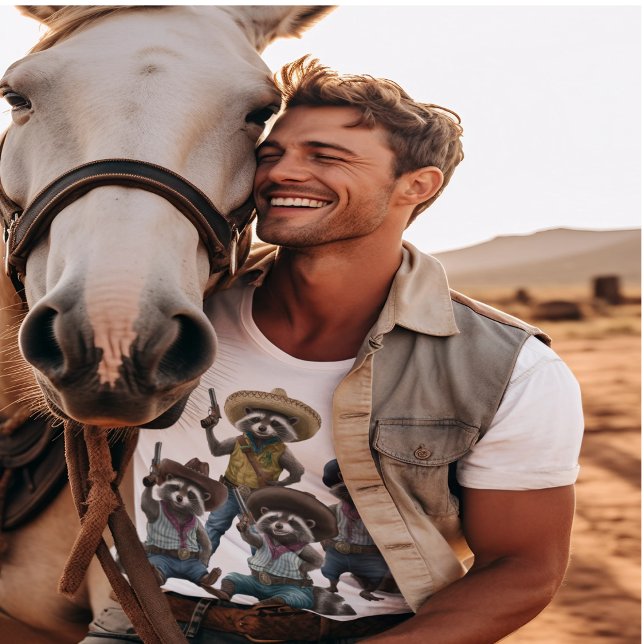 Cowboy Racoon T-Shirt (Creator Uploaded)