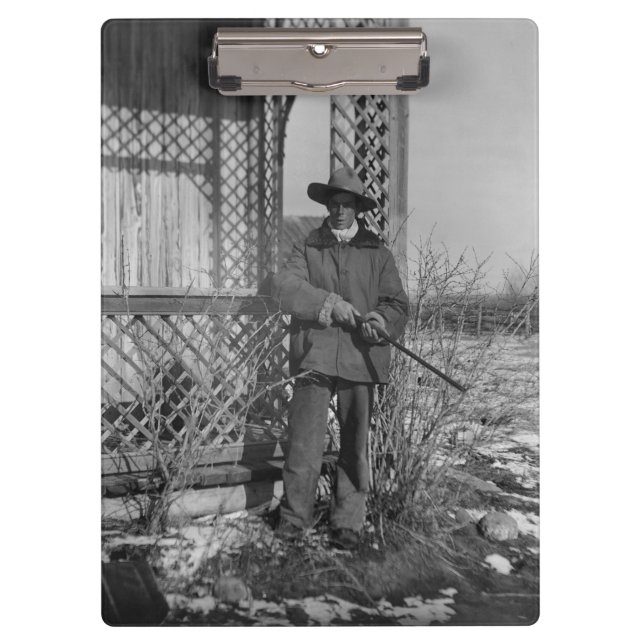 Cowboy Rancher or Canadian Outlaw of Old West Clipboard (Front)