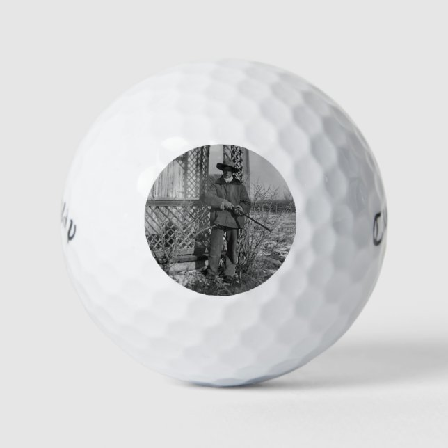 Cowboy Rancher or Canadian Outlaw of Old West Golf Balls (Front)