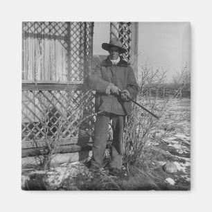 Cowboy Rancher or Canadian Outlaw of Old West Magnet