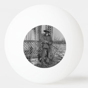 Cowboy Rancher or Canadian Outlaw of Old West Ping Pong Ball