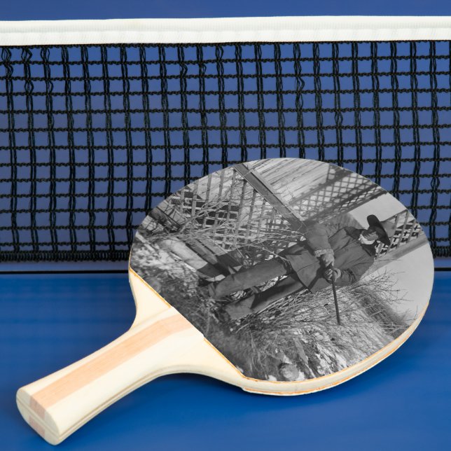 Cowboy Rancher or Canadian Outlaw of Old West Ping Pong Paddle (Insitu)