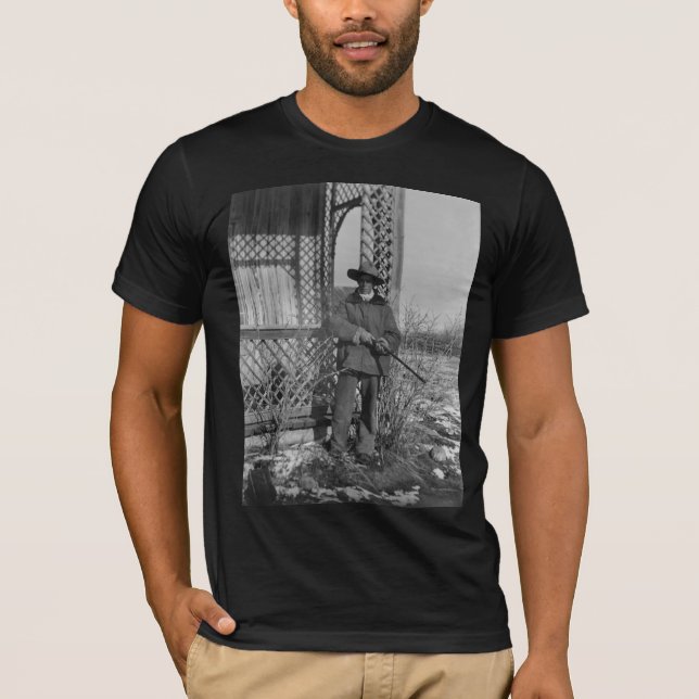 Cowboy Rancher or Canadian Outlaw of Old West T-Shirt (Front)