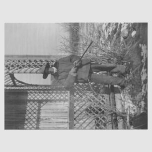 Cowboy Rancher or Canadian Outlaw of Old West Tissue Paper