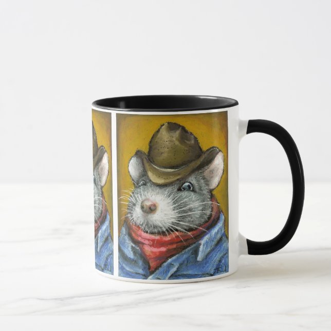 Cowboy rat mug (Right)