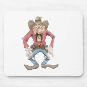 Cowboy ready to Draw Mouse Pad