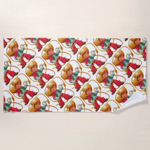 Cowboy Retro Boy Child Cute Western Beach Towel
