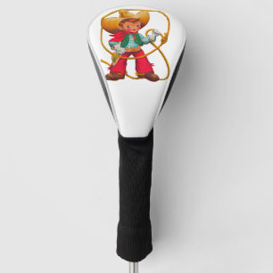 Cowboy Retro Boy Child Cute Western Golf Head Cover