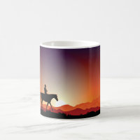 Cowboy Riding A Horse Mug