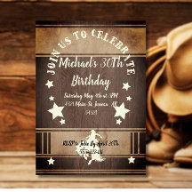 Cowboy riding horse wild west birthday