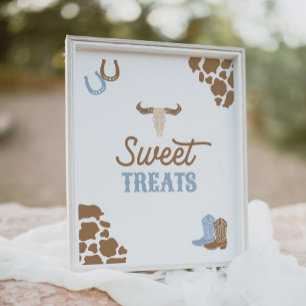 Cowboy Rodeo Birthday Party Sweet Treats Sign