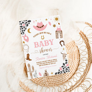 Cowboy Rodeo Boy Baby Shower Invitation