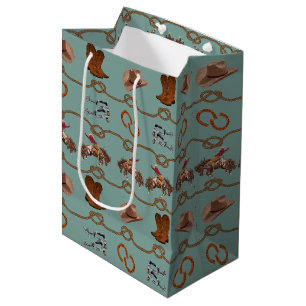 Cowboy Rodeo Essentials Medium Gift Bag