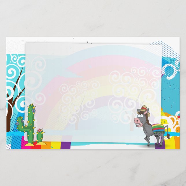 Cowboy Rodeo Horse Stationery (Front)