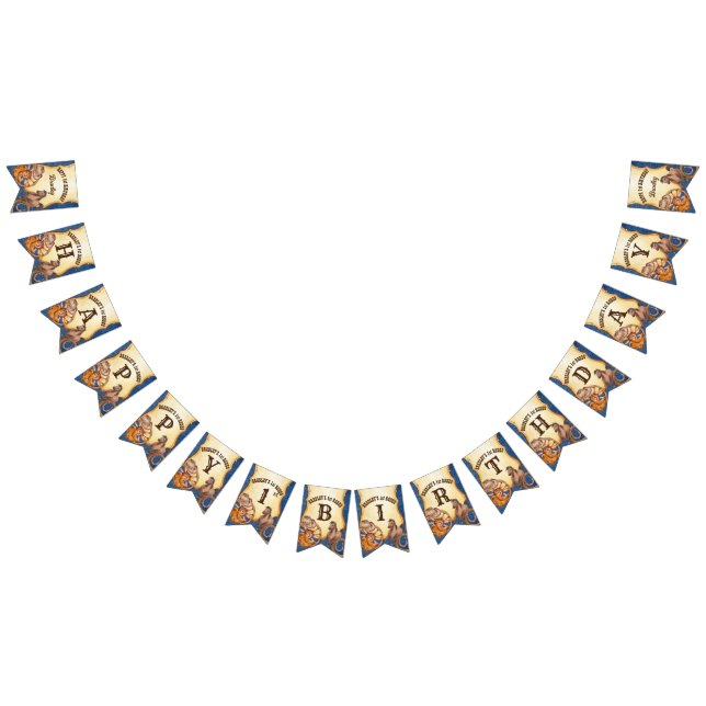 Cowboy rodeo horses equestrian wild west party  bunting  (All)