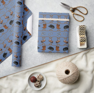 Cowboy Rodeo Tack  Wrapping Paper