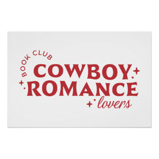 Cowboy romance lovers book club poster