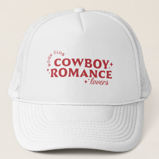 Cowboy romance lovers book club trucker hat