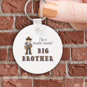 cowboy rootin tootin big brother key ring