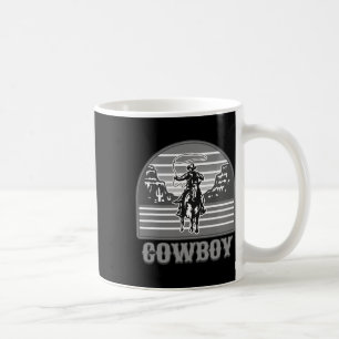Cowboy Roping Rodeo Rider Racer Horseck Riding Hor Coffee Mug