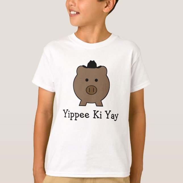 Cowboy Roy Pig T-Shirt (Front)