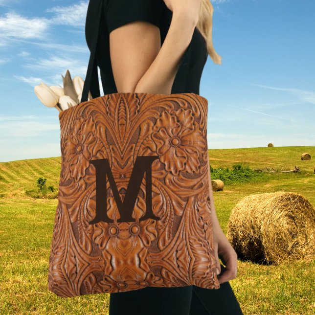 Cowboy Rustic western country wedding monogram Tote Bag (Cowboy Rustic western country wedding monogram Tote Bag)