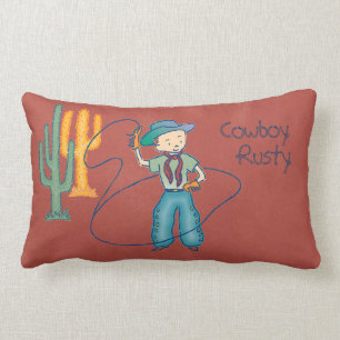 Cowboy Rusty Rodeo Champ Lumbar Cushion