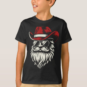 Cowboy Santa Claus Christmas Vintage Long Sleeve T-Shirt