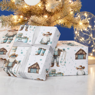 Cowboy Santa Wrapping Paper
