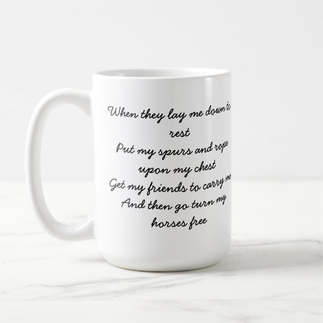 COWBOY SAYINGS COFFEE MUG (Left)