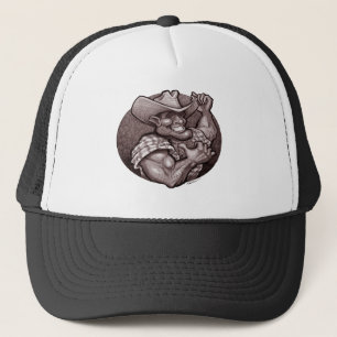 Cowboy Sepia Trucker Hat
