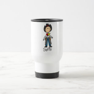 Cowboy Sheriff T-shirts and Gifts Travel Mug