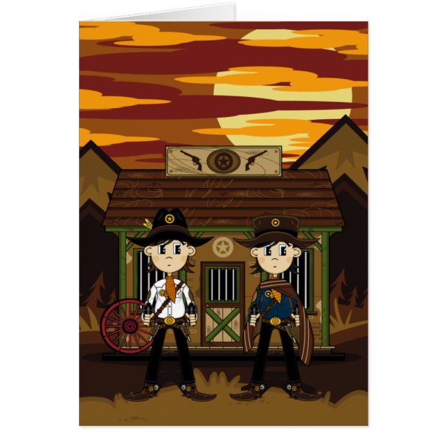 Cowboy Sheriffs at Western Jail (Front)