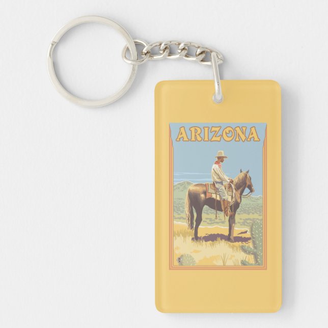 Cowboy (Side View)Arizona Key Ring (Front)