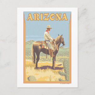 Cowboy (Side View)Arizona Postcard
