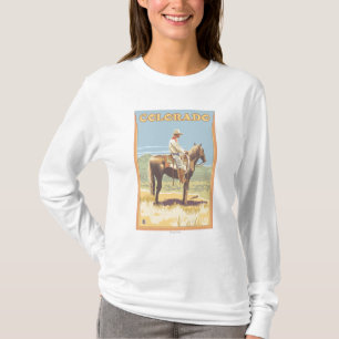 Cowboy (Side View)Colorado T-Shirt