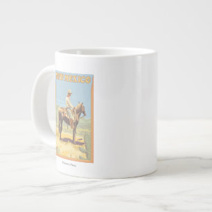 Cowboy (Side View)New Mexico Large Coffee Mug