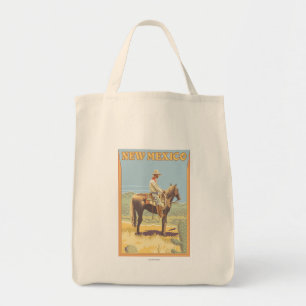 Cowboy (Side View)New Mexico Tote Bag