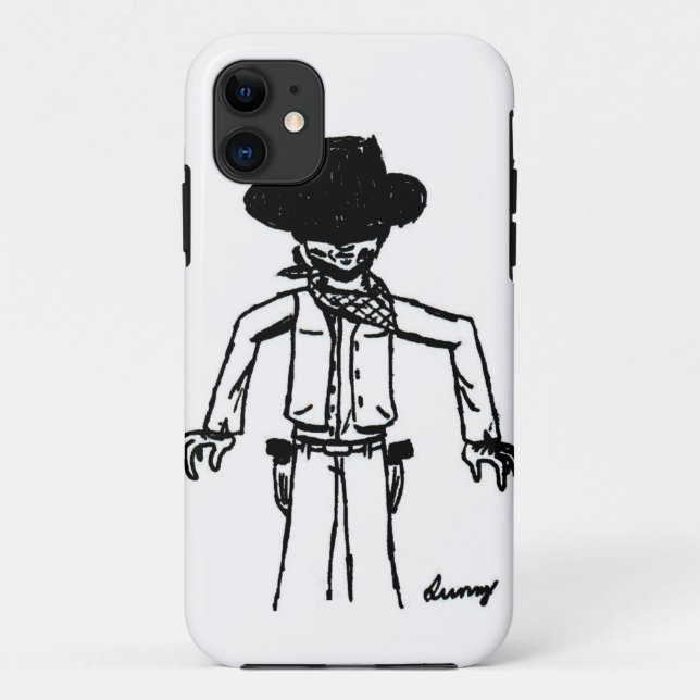 Cowboy Sketch iPhone 5 Case (Back)