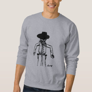 Cowboy Sketch Mens Sweatshirt