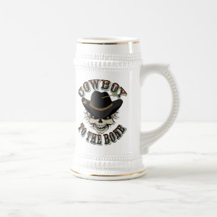 Cowboy Skull Beer Stein
